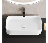 evineo ineo7 Vasque à poser l: 60 H: 11 P: 37 cm, surface facile à entretenir, BE0939WM,