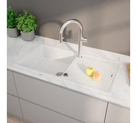 evineo line 350 Évier de cuisine avec surface de dépose latérale l: 100 P: 50 cm, ELD100LWE,