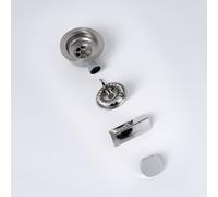 evineo line 950 Garniture de vidage automatique avec pièces apparentes chromées, 4173CR,