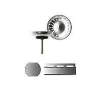 evineo line 950 Pièces apparentes d’évier à une cuve, cache de trop-plein en saillie, 477CHR,