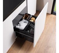 evineo m60 Poubelle avec système de tiroir et couvercle,, EV1059,