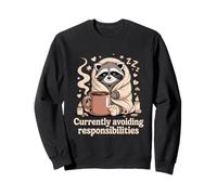 Éviter actuellement Les responsabilités Cozy Raccoon Sweatshirt