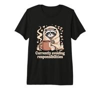 Éviter actuellement Les responsabilités Cozy Raccoon T-Shirt Haut de Gamme