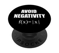 ÉVITER LA NÉGATIVITÉ F(X) = | X | Mème de mathématiques drôle de Valeur absolue PopSockets PopGrip Adhésif