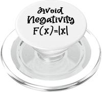 ÉVITER LA NÉGATIVITÉ F(X) = | X | Mème de mathématiques drôle de Valeur absolue PopSockets PopGrip pour MagSafe