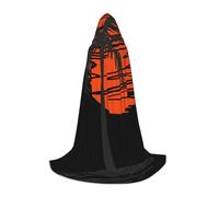 EVIUS Cape à capuche Halloween Longueur au sol Illustration de palmiers Imprimer Cape à capuche pour adolescents