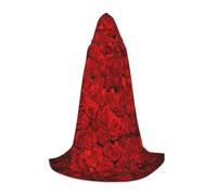 EVIUS Cape à capuche Halloween longueur au sol rose représente l'amour imprimé cape à capuche pour adolescents