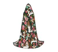 EVIUS Cape à capuche pour adolescent - Motif chien - Longueur du sol - Halloween