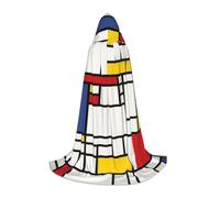 EVIUS Cape à capuche pour Halloween avec motif abstrait pour adolescents