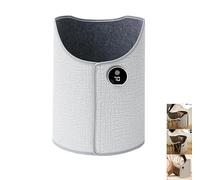 EVIYI Chauffe-pieds électrique portable sous le bureau, chauffage à couverture complète à 360°, 5 niveaux de température réglables (gris)