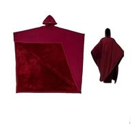 EVIYI Poncho surdimensionné à capuche, couverture ultra douce, doublure portable, sweat-shirt unisexe pour la maison, Rouge, taille unique