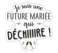 EVJF Future Mariée Enterrement Vie Jeune Fille Autocollant Sticker