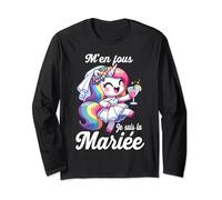 EVJF Licorne en robe de mariée Team Bride Cadeau de Mariage Manche Longue