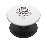 EVJF Mademoiselle Bientôt Je Vais être Madame Future Mariée PopSockets PopGrip Adhésif