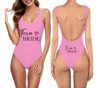 EVJF-Maillot de Bain Une pièce mariée pour Femme, Décontracté, Enterrement de Vie de Jeune Fille, Maillot de Bain Une pièce Femme 43