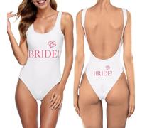 EVJF-Maillot de Bain Une pièce mariée pour Femme, Décontracté, Enterrement de Vie de Jeune Fille, Maillot de Bain Une pièce Femme 43