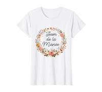 EVJF Personnalisé Team Mariée Bride Couronne Terracotta T-Shirt