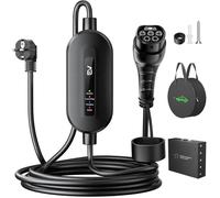 Evjuicion Electric Car Charger 3.68kW, 6M EV Charger Type 2 16A, Fast Electric Car Charging Cable, with LED Indicator, IP65, IEC 621