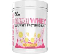 Evlution Nutrition Clear Whey Isolat 100 % protéine de lactosérum pour la croissance musculaire, la force et la récupération musculaires, 20 g de protéines isolées par portion, absorption rapide, sans