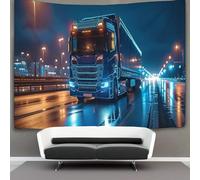 EVMILA 3D Camion Impression Murale Couverture Décor Maison Poster Art Tapisserie Tenture Murale Polyester Doux Pour Chambre Salon Dortoir Décorations 180cmx230cm