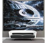 EVMILA 3D Star Wars Impression Murale Couverture Décor Maison Poster Art Étoile de la Mort Tapisserie Tenture Murale Polyester Doux Pour Chambre Salon Dortoir Décorations 180cmx230cm