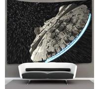 EVMILA 3D Star Wars Impression Murale Couverture Décor Maison Poster Art Faucon Millenium Tapisserie Tenture Murale Polyester Doux Pour Salon Chambre Dortoir Déco 100cmx150cm