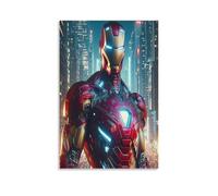 EVMILA Iron Man Impression Sur Toile - Image Sur Toile -Decoration Murale - Tableaux Décoration Moderne - Tableau Mural - Tableaux Pour La Mur 08x12inch(20x30cm)
