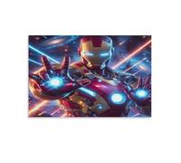 EVMILA Iron Man Impression Sur Toile Portrait - Tableau Abstrait -Decoration Murale Salon Moderne - Image Sur Toile 20x30inch(50x75cm)