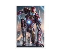EVMILA Iron Man Peinture Sur Toile Impression Tableaux Coloré Abstraite Moderne Jet D'encre D'art Tableaux Domicile Chambre Murs Décoration Peintures 24x36inch(60x90cm)