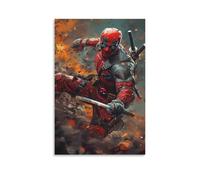 EVMILA Marvel Deadpool Impression Sur Toile - Image Sur Toile -Decoration Murale - Tableaux Décoration Moderne - Tableau Mural - Tableaux Pour La Mur 12x18inch(30x45cm)