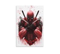 EVMILA Marvel Deadpool Impressions Sur Portrait Peintures Sur Toile Affiches Et Impressions Art Mural Image Pour Salon Décoration De La Maison 08x12inch(20x30cm)