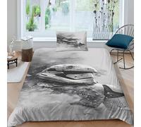 EVMILA Star Wars 3D Imprimé Stormtrooper Housses De Couettes pour Adultes Et Enfants Housse De Couette Microfibr avec Taies Parure De Lit E avec Fermeture À Glissière 2 Pièces Single(135x200cm)