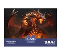 EVMILA Western Le Dragon Puzzles 1000 Pièces DIY Puzzle Divertissement Créatif Cadeau Puzzles pour Adultes Et Enfants À Partir De 12 Ans 1000pcs (75x50cm)