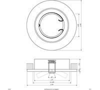 EVN 517421 517421 Collerette Ampoule halogène sans 50 W or