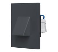 evn_lichttechnik EVN Lichttechnik Applique LED encastrée 3000K IP44 anthracite LQ41802AE Quantité:1