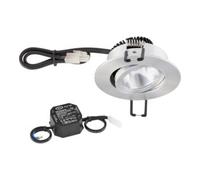 evn_lichttechnik EVN Lichttechnik P-LED Plafonnier encastré 3000K 230V rond alu PC20N61402 Quantité:1
