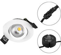 EVN S060102 S060102 Luminaire à LED encastrable LED 6 W blanc