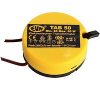 EVN TAB 50 Transformateur halogène 12 V 20 - 50 W dimmable avec variateur à coupure de phase ascendante
