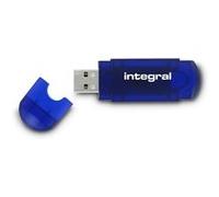 EVO - Clé USB - 128 Go - bleu transparent