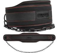 EVO Fitness Dip Belt Heavy Duty 36 Pouces Chaîne Réglable Ceinture De Musculation 6,2" Support Dorsal Ceinture De Levage Ceinture De Trempage Menton Pull Ups Hommes Femmesentraînement Gym (Noir)