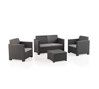 EVO Garden Garden Furniture Set Graphite