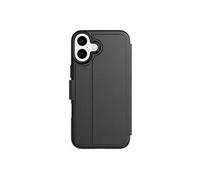 Evo Lite - Portefeuille étui à rabat pour téléphone portable - noir - pour Apple iPhone 16 Plus