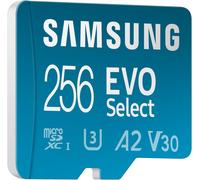 Evo Select MB-ME256SA/EU microSDXC memory card, 256 GB, read speed 160 MB/s¹, supplied with SD adapter