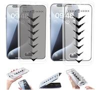 Evo Tech for iPhone Invisible Artifact Screen Protector, Evotech Protection Ecran, Evotech HD Privacy Screen Protecto for iPhone, Dust-Free Without Bubbles (HD Clear+Anti-Peeping,for iPhone 16)