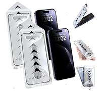 Evo Tech pour iPhone Protecteur d'écran d'artifact invisible, Ecran de protection Evotech,HD Anti-Peep d'écran de confidentialité Écran en soie Film trempé de chambre sans bulle (Privacy*2,15 Pro)