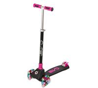 EVO Trottinette Cruiser lumineuse avec roues lumineuses pour enfants | Trottinette pliable pour enfants avec poignées réglables en hauteur | Trottinette à 3 roues pour enfants âgés de 5 à 12 ans