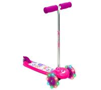 Evo Trottinette Lumineuse Move 'N' Groove pour Enfants | Trottinette à 3 Roues | Trottinette à Pousser pour Enfants à partir de 2 Ans (Roues Lumineuses, imprimé Licorne Rose et Violet)