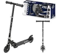 EVO Trottinette pliable et réglable à deux roues pour enfant - Plateforme lumineuse noire