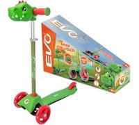 EVO Trottinette réglable pour enfant Light Up Mini Cruiser Roues lumineuses Dinosaure
