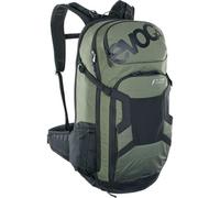 Evoc FR TOUR E-RIDE 30 Sac à dos pour vélo électrique,pour vélo avec protection dorsale (compartiment rembourré pour batterie de rechange, compartiment pour écran de contrôle), olive foncé/noir M-L